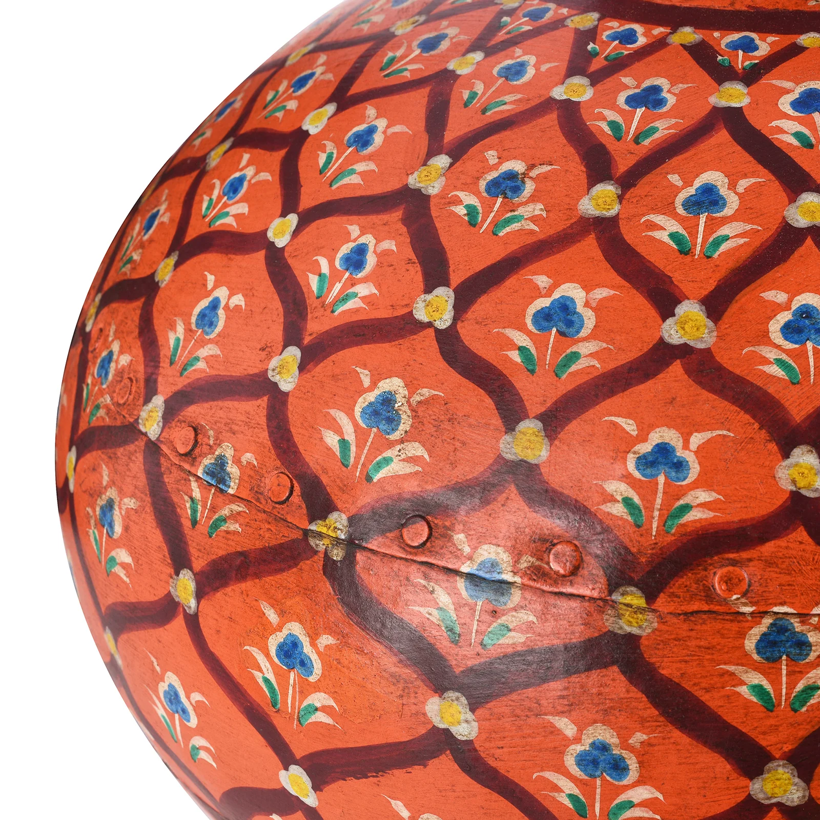 Painted Iron Matka (Indian Water Pot) - Image 12