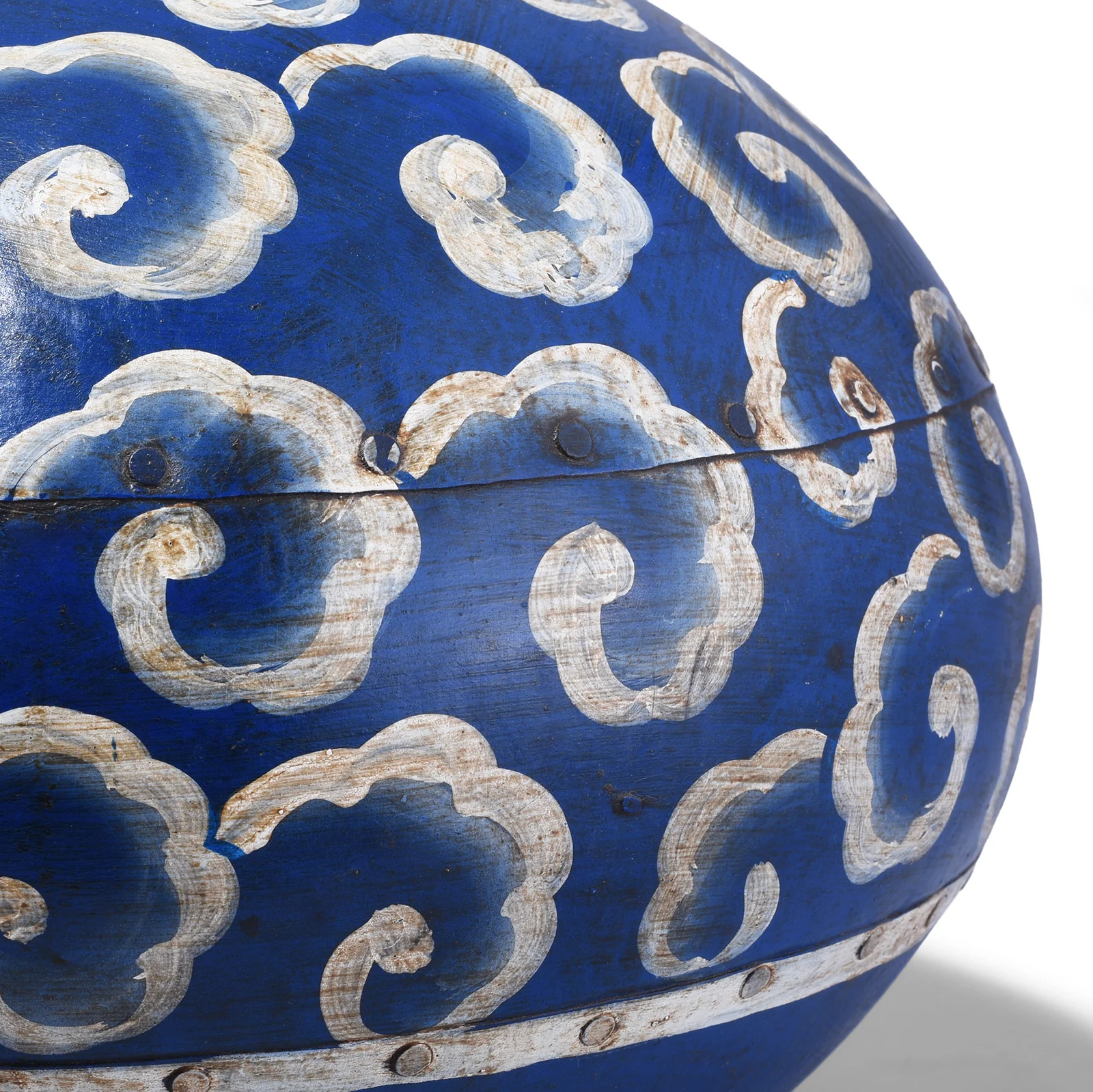 Painted Iron Matka (Indian Water Pot) - Image 3