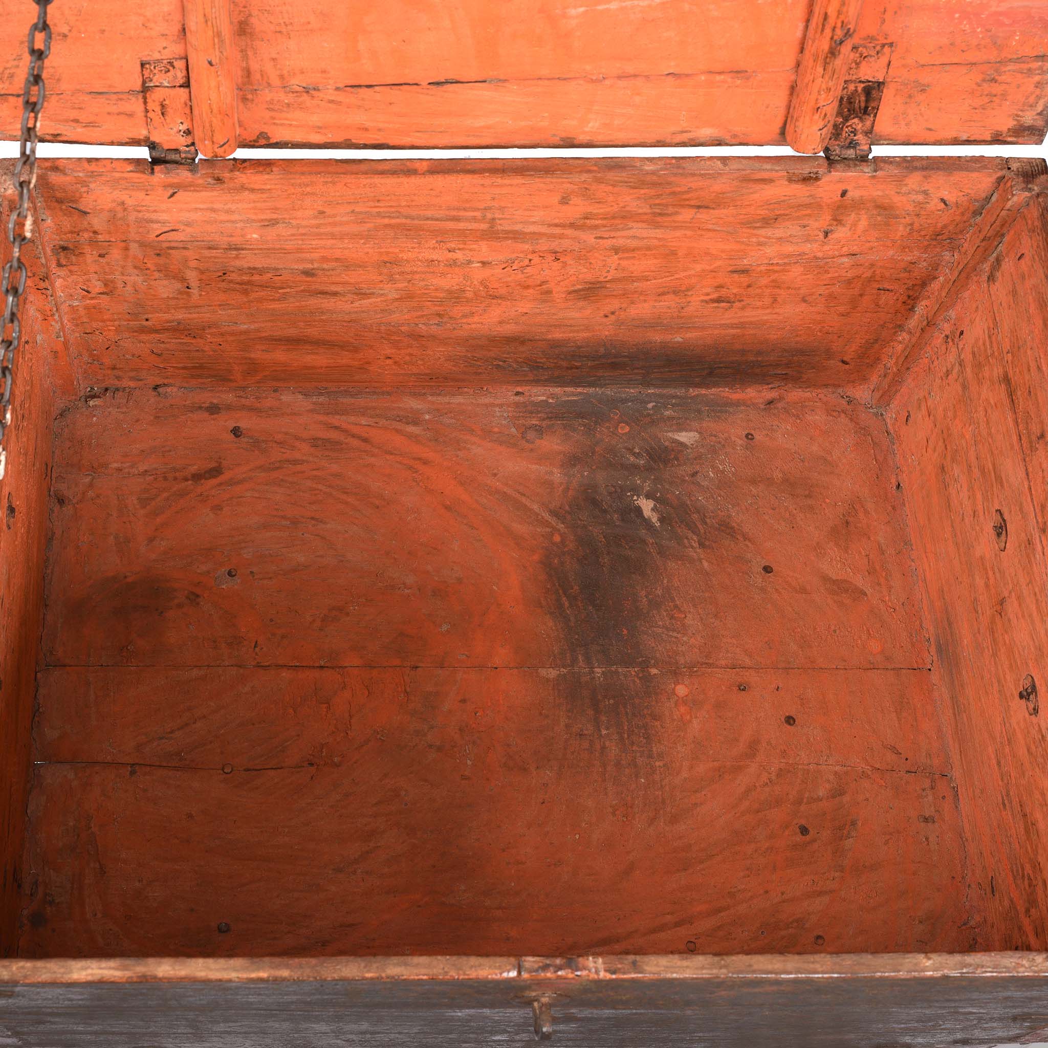 Painted Teak Chest from Nagaur - 18thC - Image 5