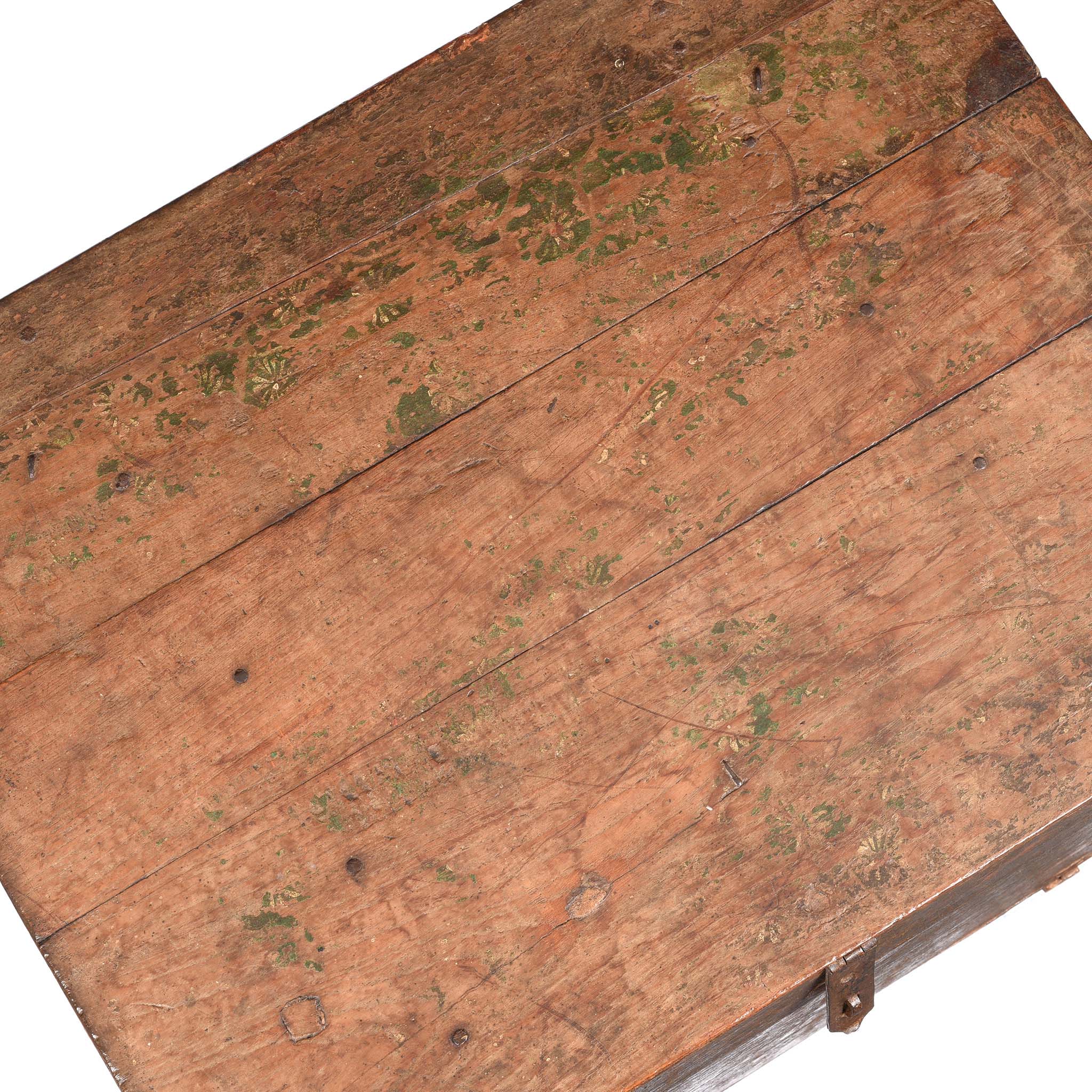 Painted Teak Chest from Nagaur - 18thC - Image 9