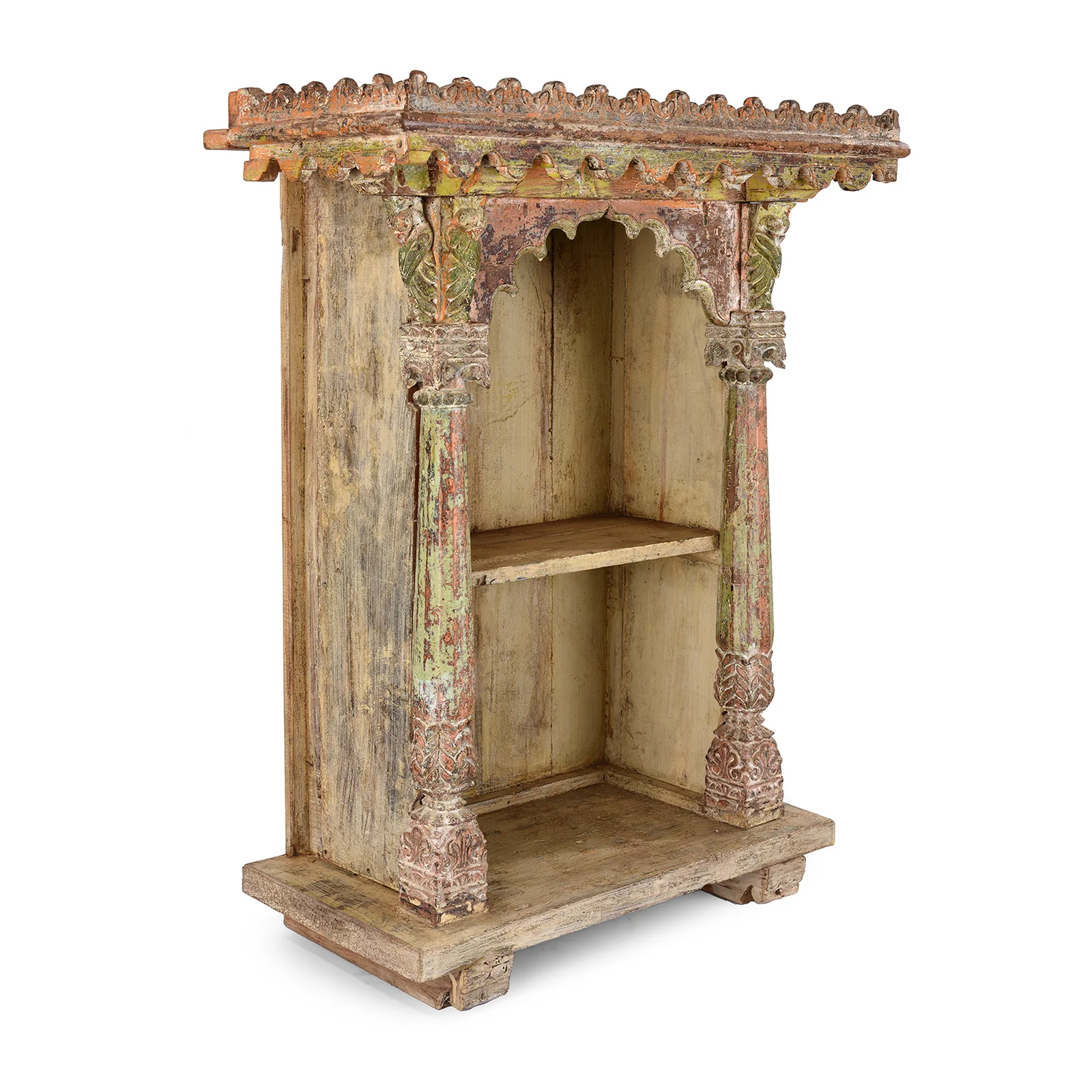 House Shrine Side Cabinet From Gujarat - 19th Century - Image 3