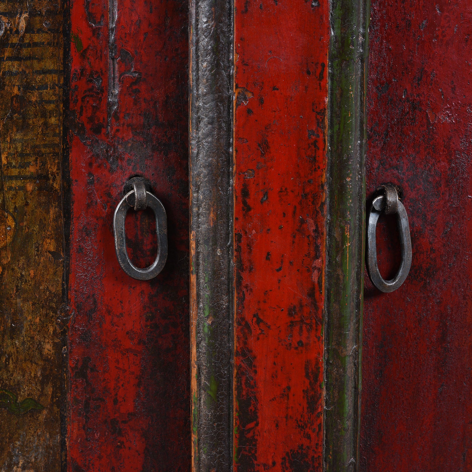 Painted Tibetan Pegam Side Cabinet - 18th Century - Image 8