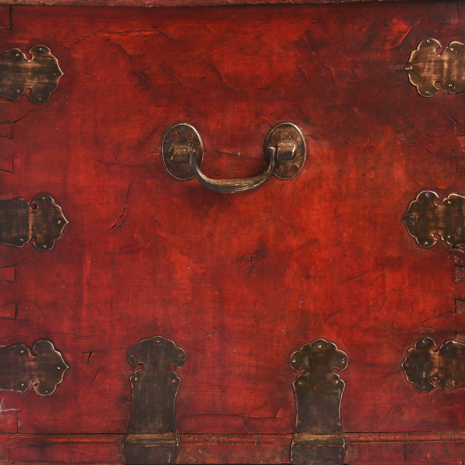 Red Lacquer Camphor Chinese Military Chest - 18th Century - Image 11