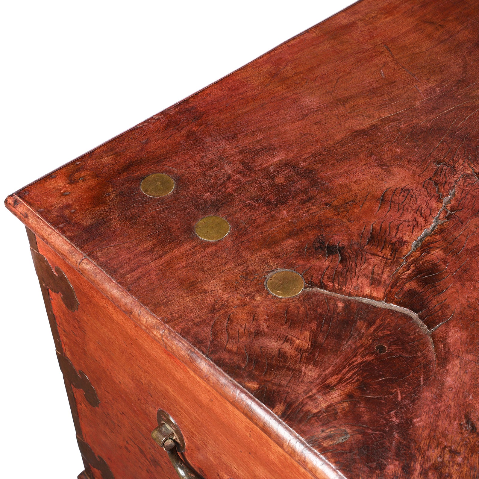 Red Lacquer Camphor Chinese Chest - 18th Century - Image 10