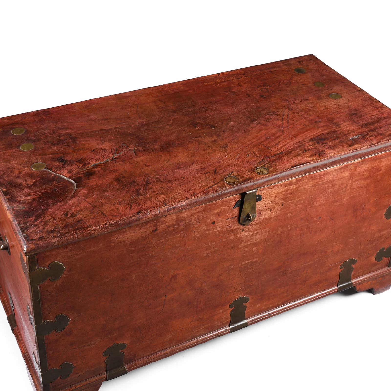 Red Lacquer Camphor Chinese Chest - 18th Century - Image 14