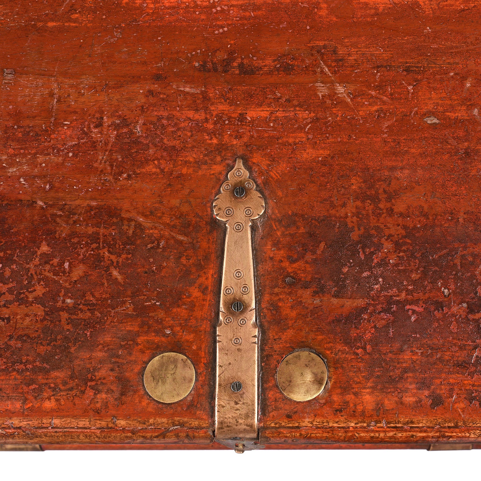 Red Lacquer Camphor Chest From Canton - 18th Century - Image 10