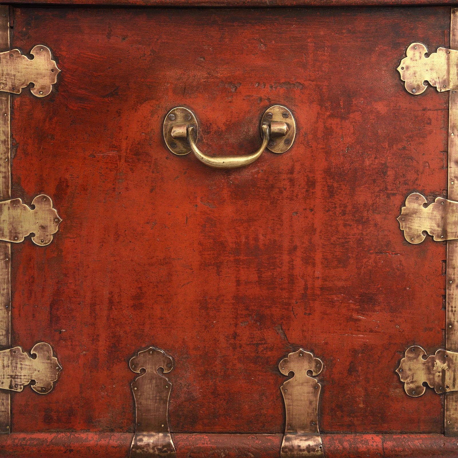 Red Lacquer Camphor Chest From Canton - 18th Century - Image 11