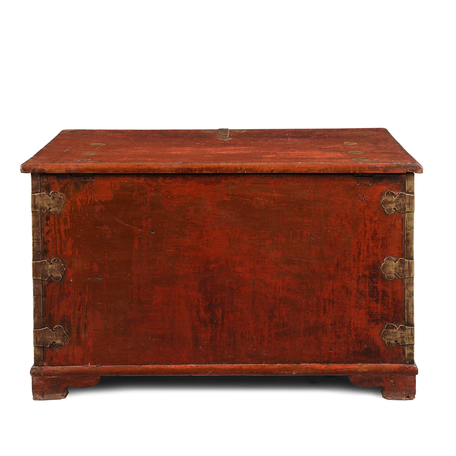 Red Lacquer Camphor Chest From Canton - 18th Century - Image 12