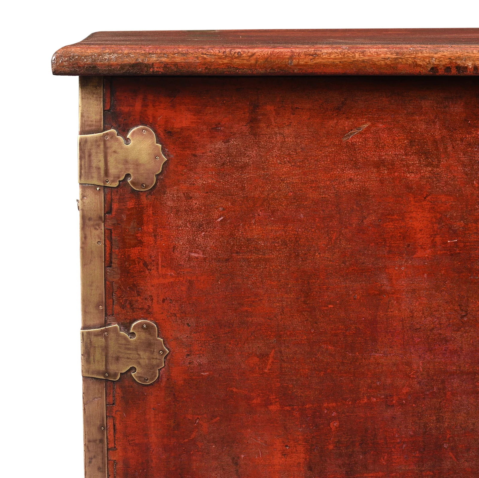 Red Lacquer Camphor Chest From Canton - 18th Century - Image 3