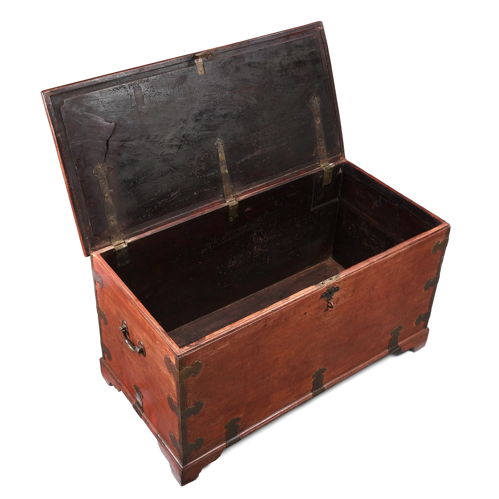 Red Lacquer Camphor Chinese Chest - 18th Century - Image 4