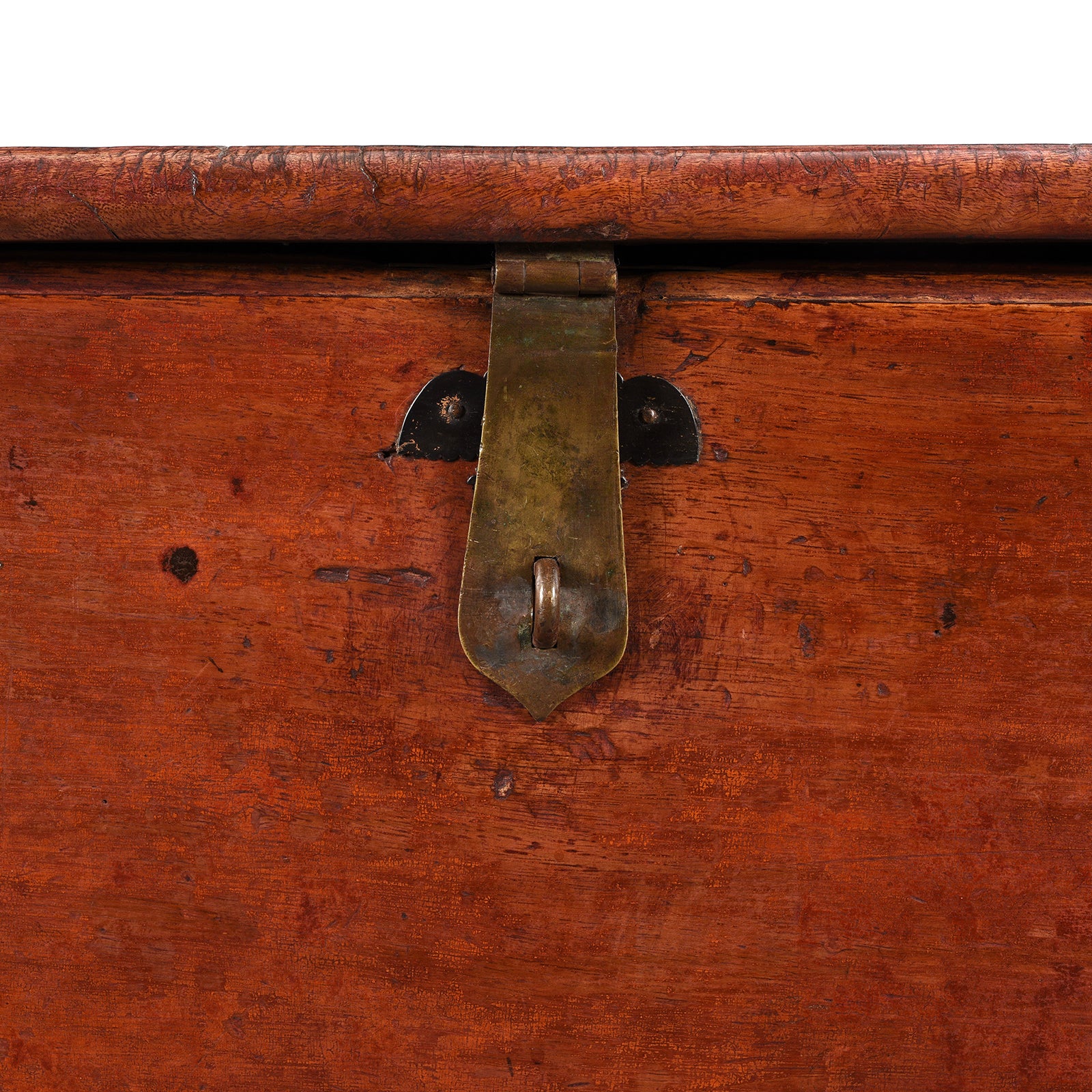 Red Lacquer Camphor Chinese Chest - 18th Century - Image 5