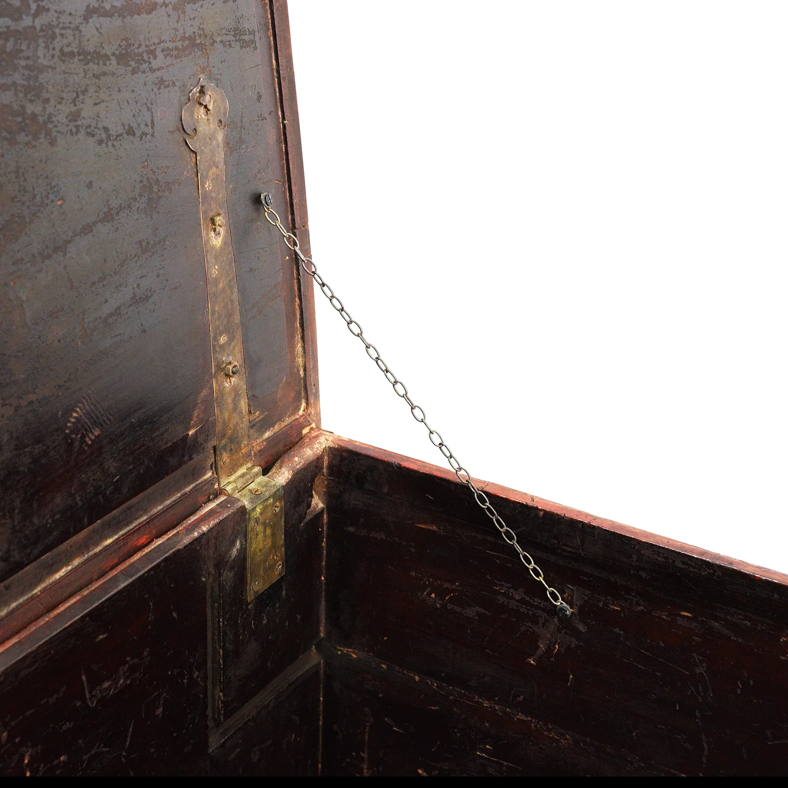 Red Lacquer Camphor Chinese Chest - 18th Century - Image 6