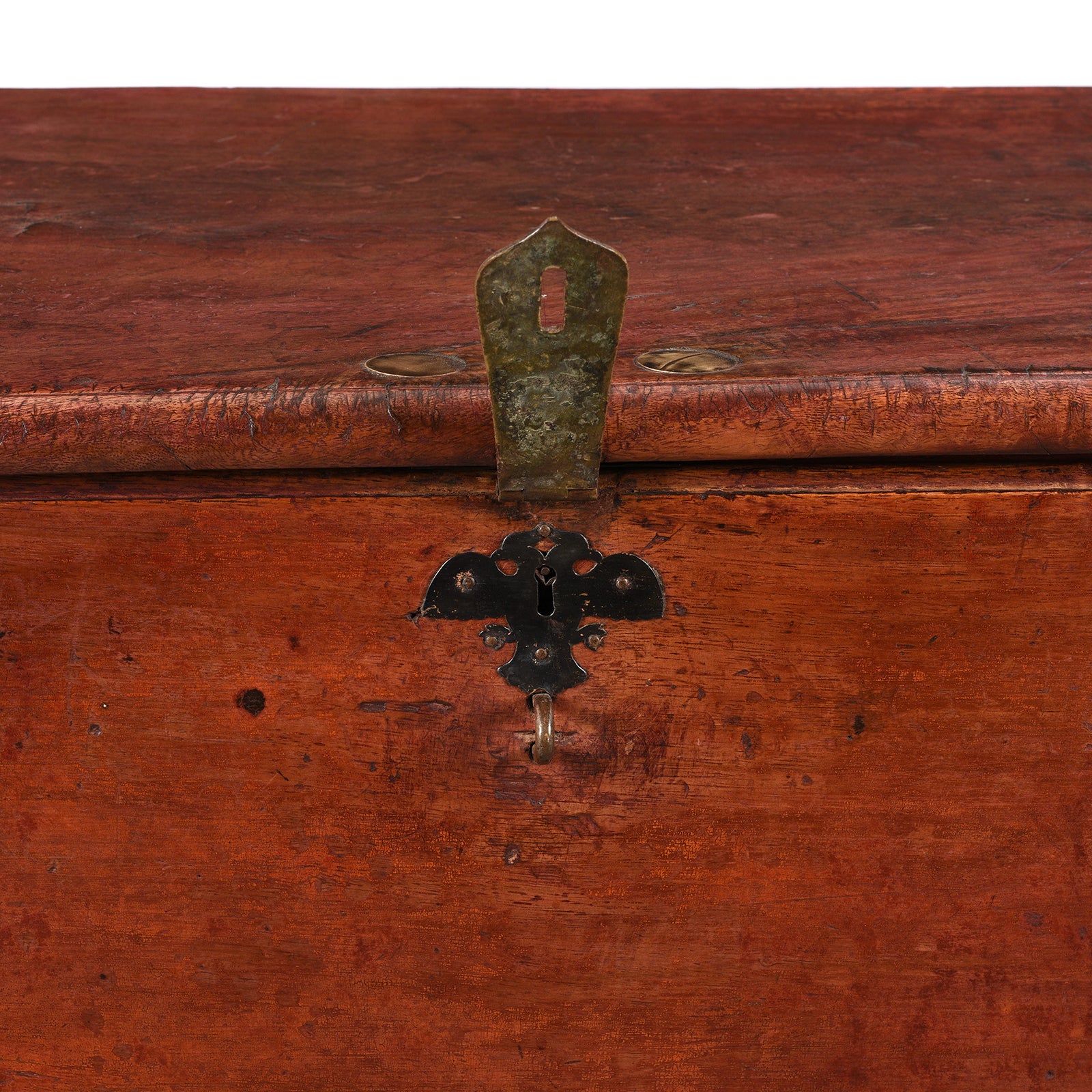Red Lacquer Camphor Chinese Chest - 18th Century - Image 7