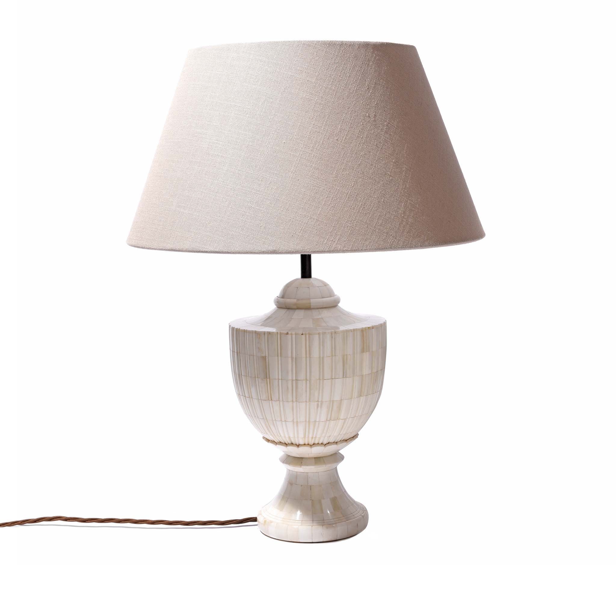 Regency Style Bone Inlay Table Lamp - Image 3