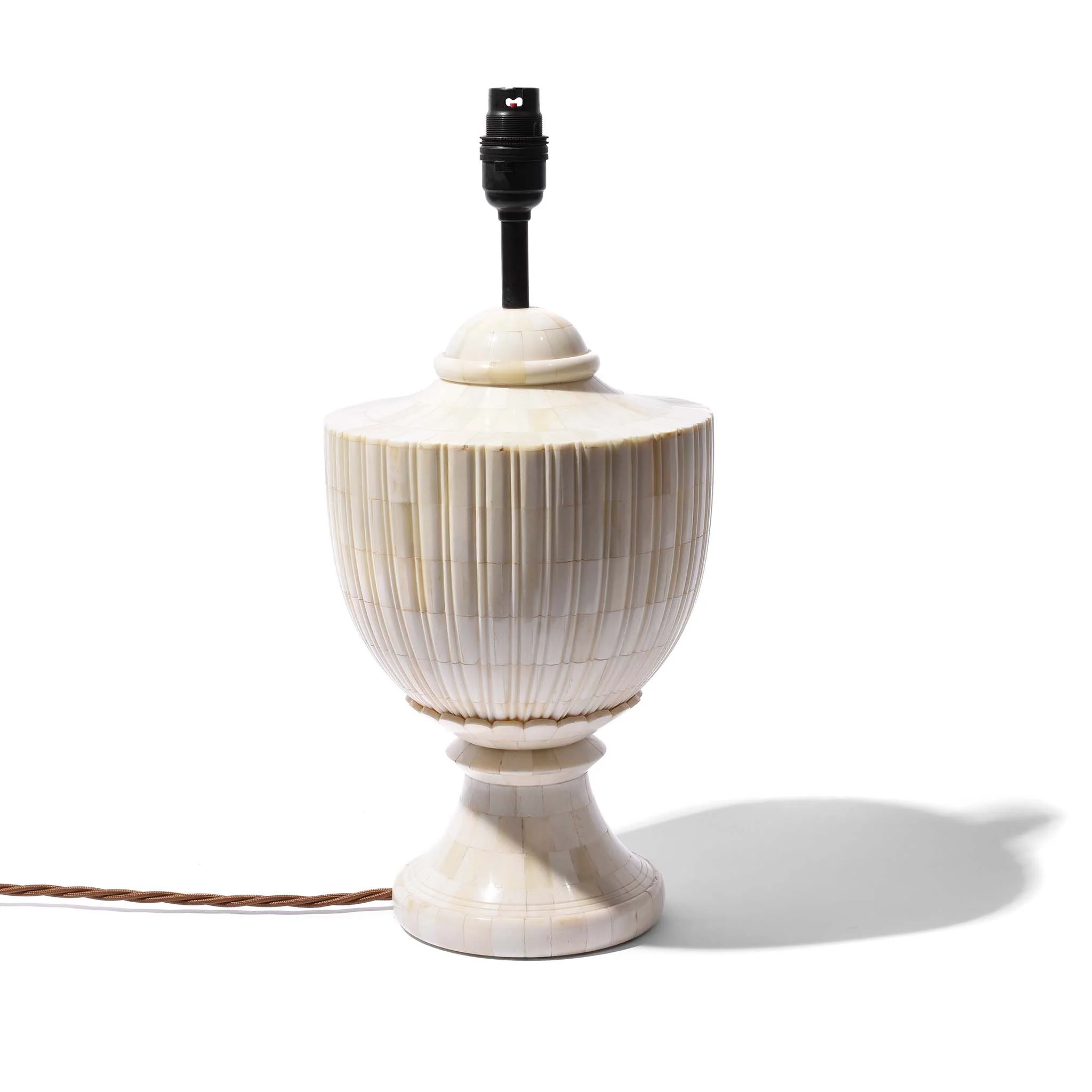 Regency Style Bone Inlay Table Lamp - Image 8