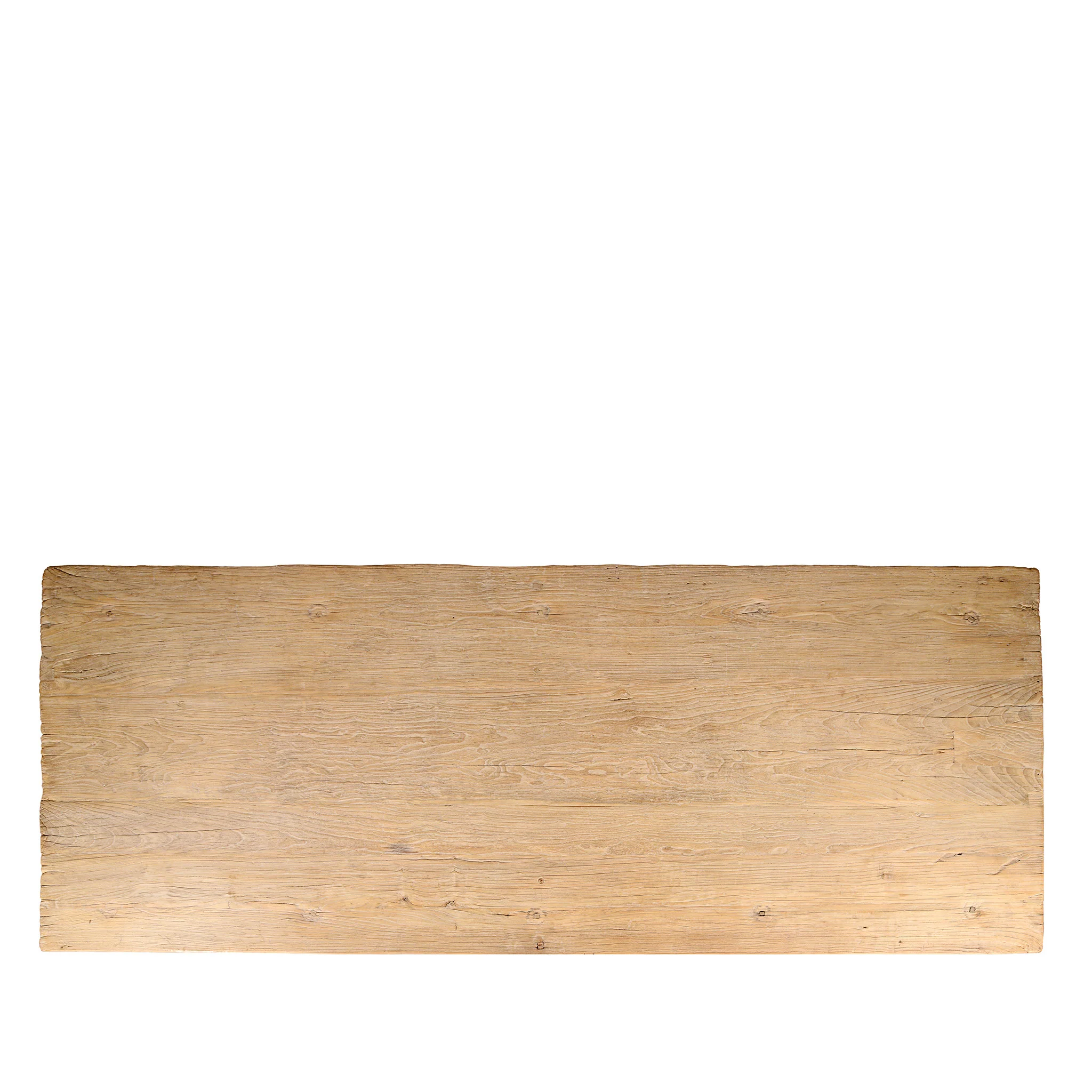 Bleached Elm Door Dining Table - Image 12