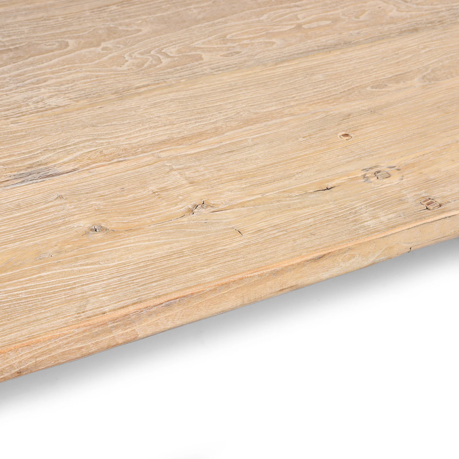 Bleached Elm Door Dining Table - Image 13