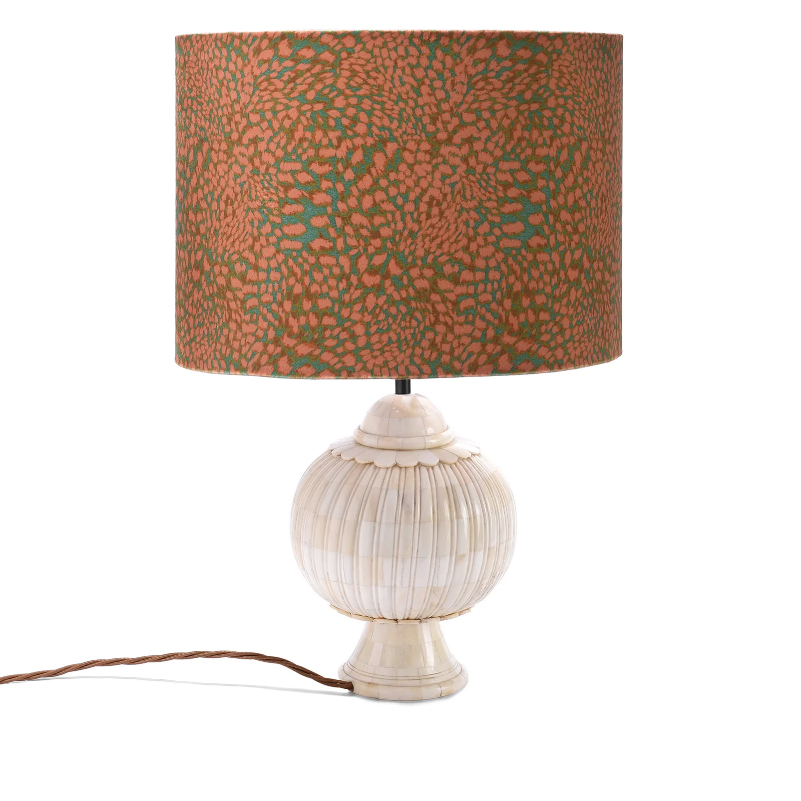 Mughal Style Bone Inlaid Table Lamp - Image 5