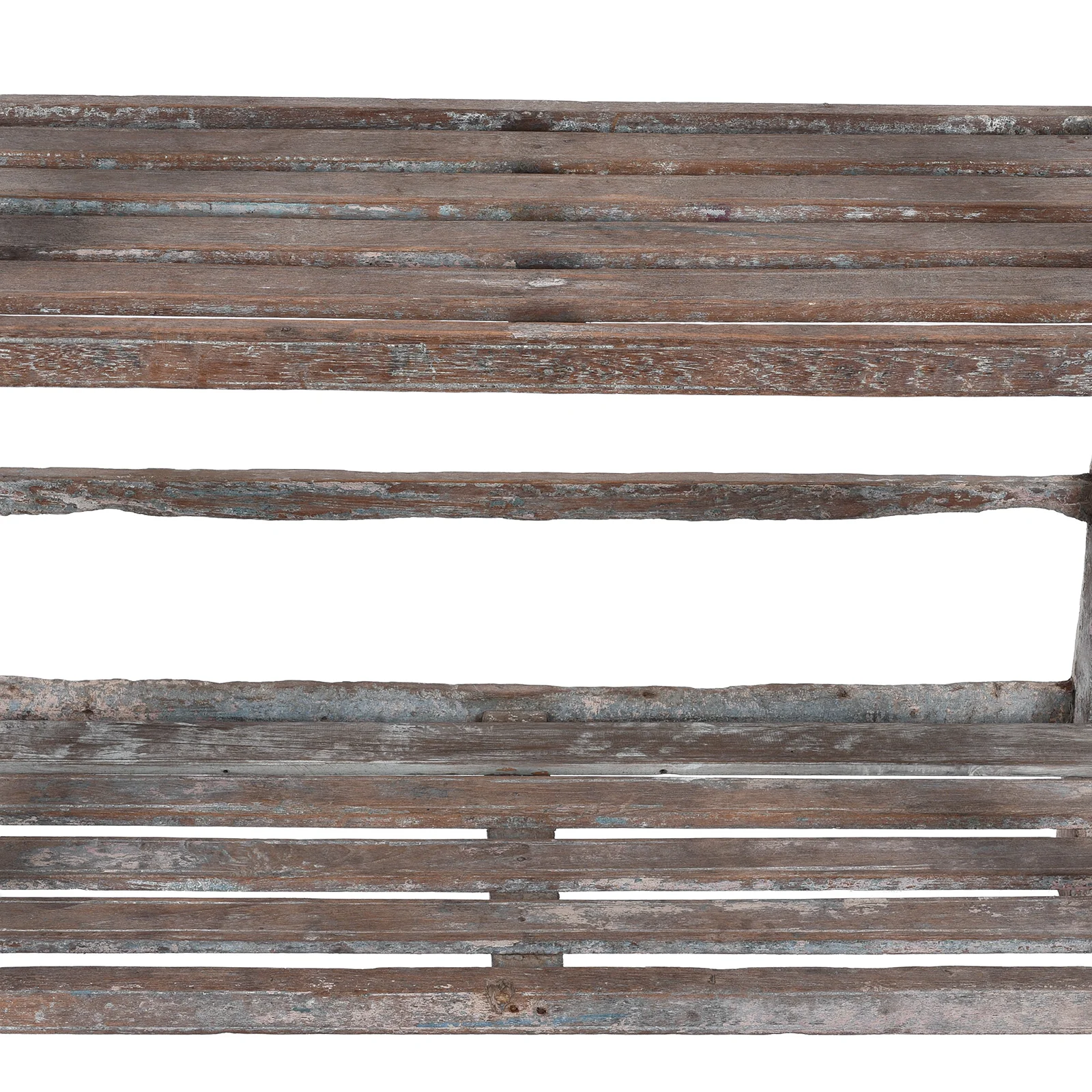 Slatted Teakwood Shelf From Rajasthan - Ca 1930 - Image 4