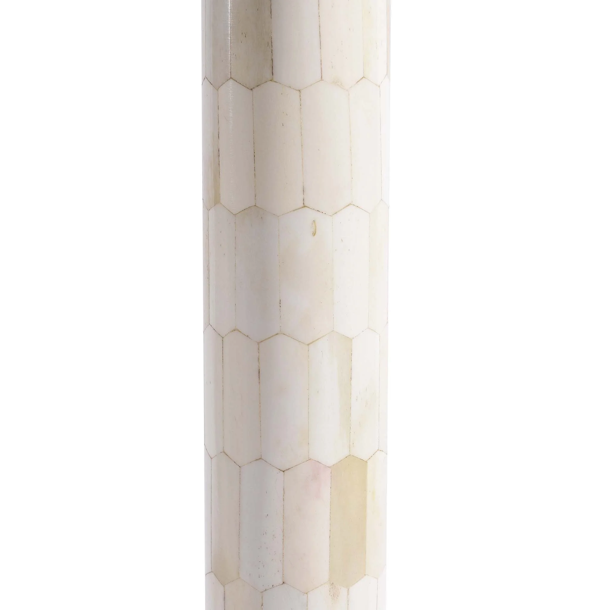 Tall Bone Inlay Pillar Table Lamp - Image 5