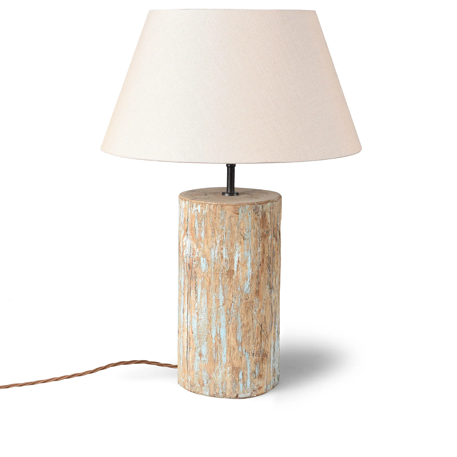 Teak Pillar Lamp From Rajasthan - Image 3