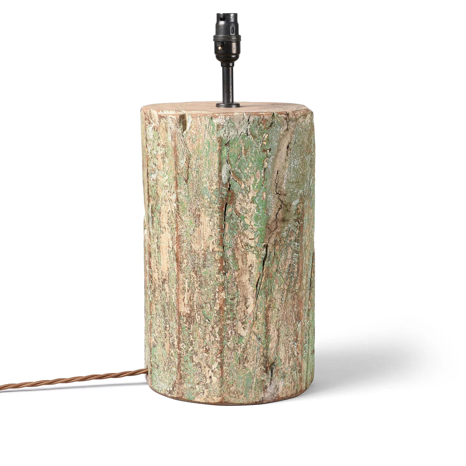 Teak Pillar Lamp From Rajasthan - Image 4