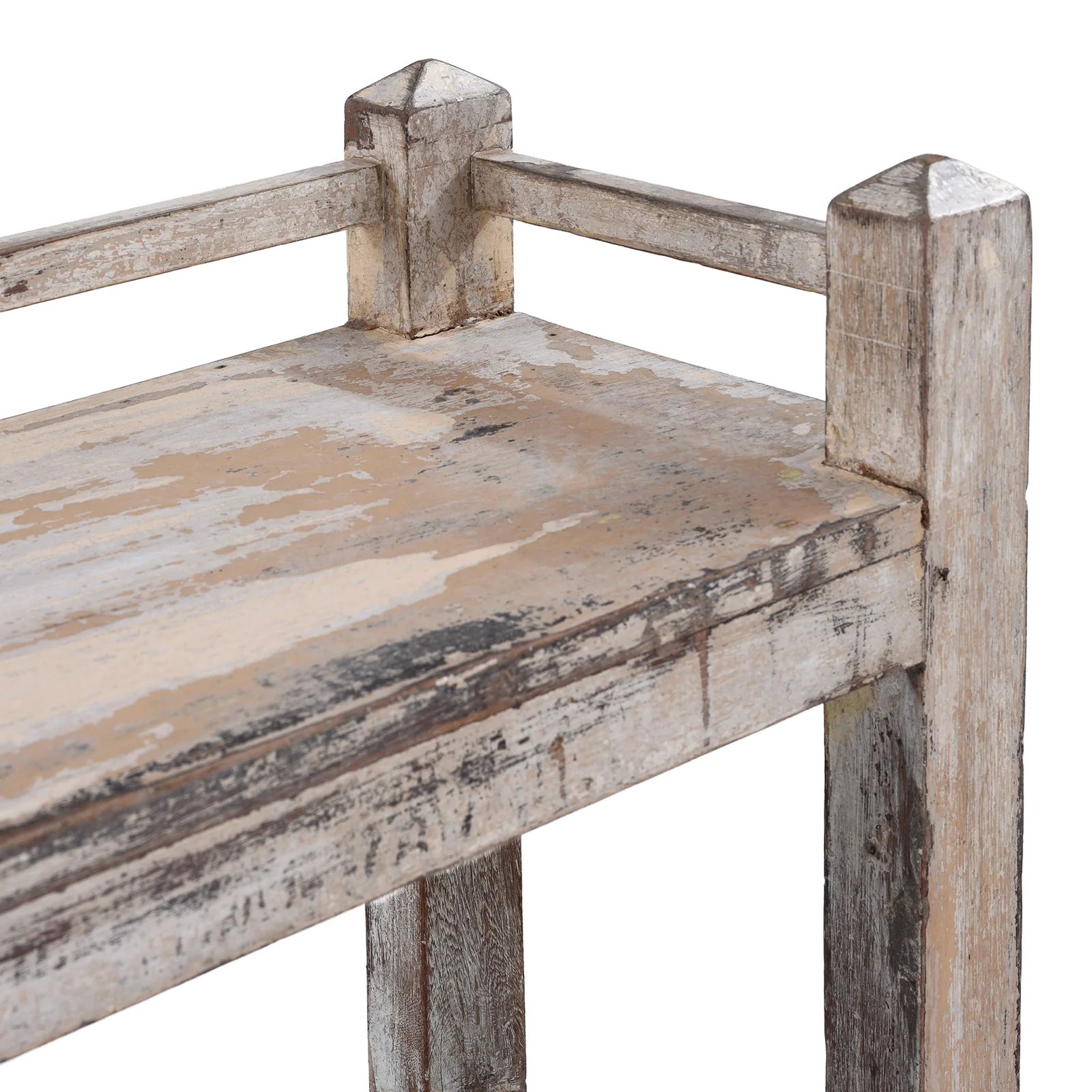 Teak Shelf With Painted Finish - Ca 1920 - Image 5