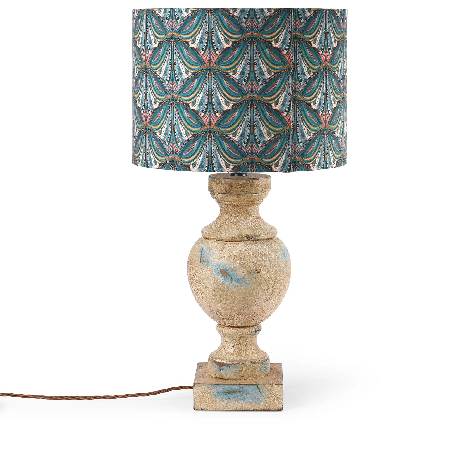 Turned Mughal Style Table Lamp - Image 4