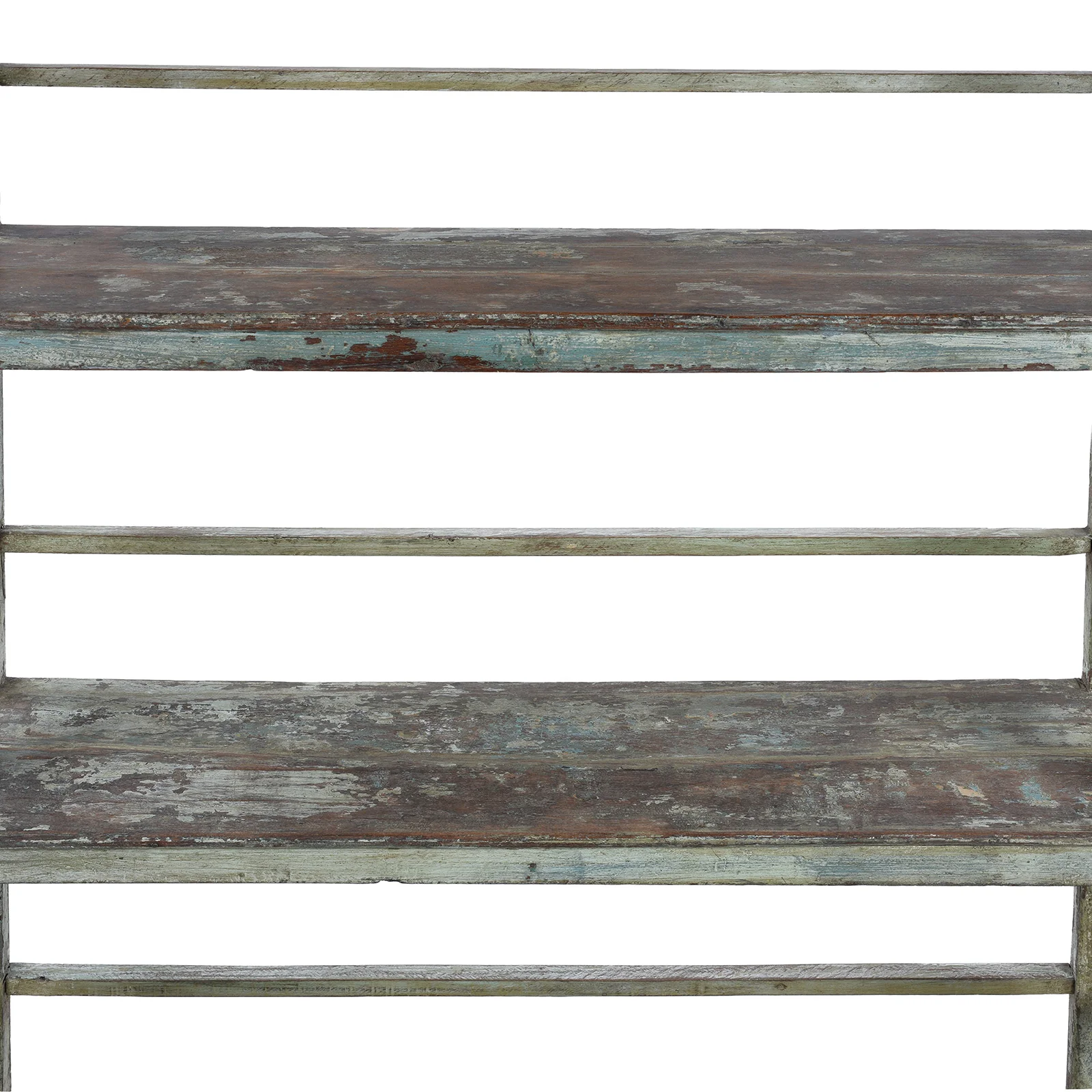 Vintage Green Painted Indian Shelf - 1930 - Image 4