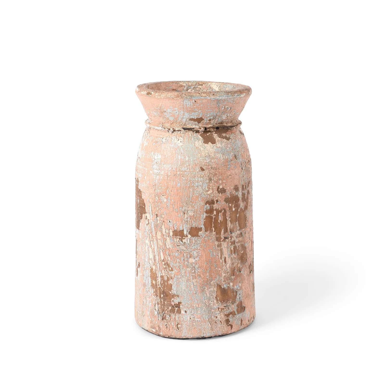 Vintage Painted Wood Pot From Kullu - Image 6