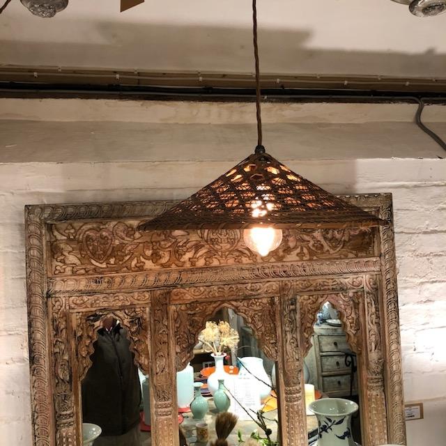 Vintage Rice Paddy Hat Pendant Light - Image 5