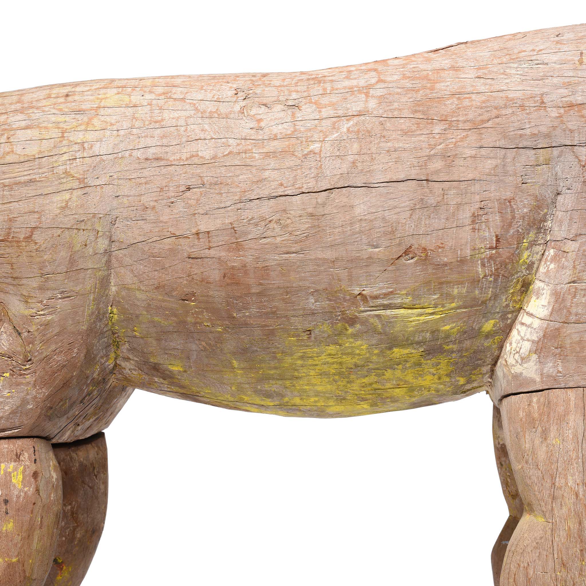 Wooden Bhuta Tribal Tiger Statue From  - Ca 1920 - Image 8